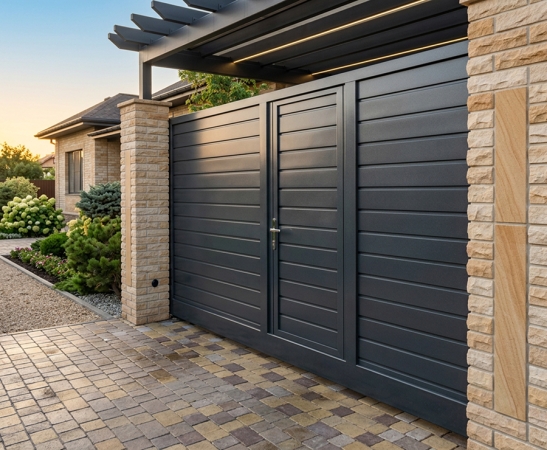 Ворота с калиткой в Учкекене