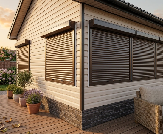 Рольставни на окна в Учкекене