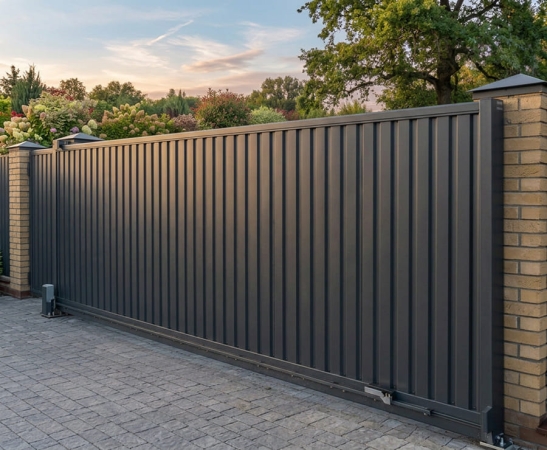 Ворота из профнастила в Учкекене