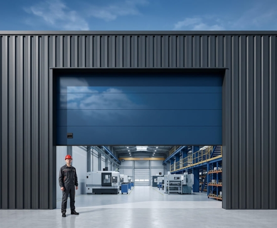 Промышленные ворота Алютех Protrend в Учкекене