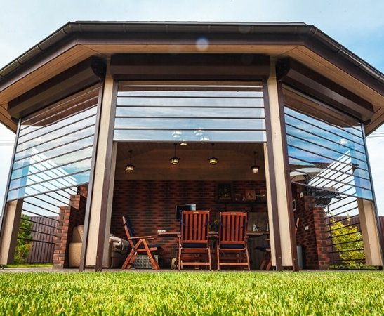 Прозрачные рольставни в Учкекене